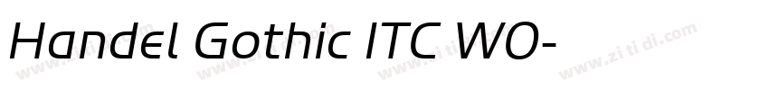 Handel Gothic ITC W0字体转换 Handel Gothic ITC W0字体转换
